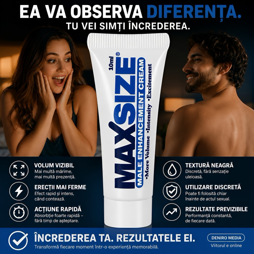 Cremă Pentru Creșterea Penisului MaxSize 10ml