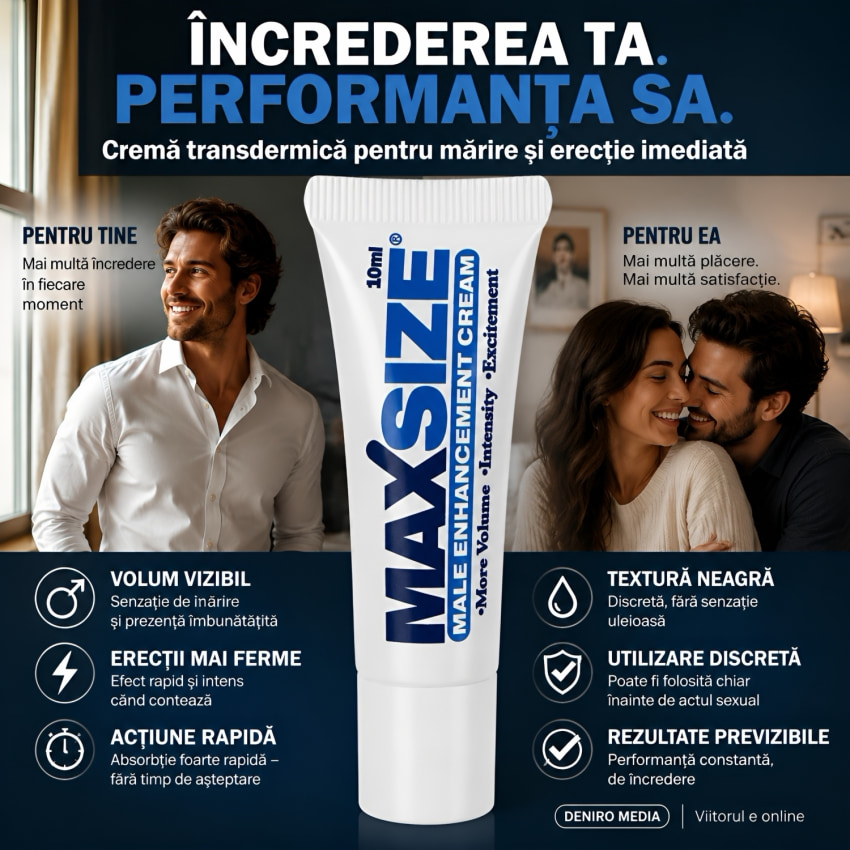 Cremă Pentru Creșterea Falusului MaxSize 10ml