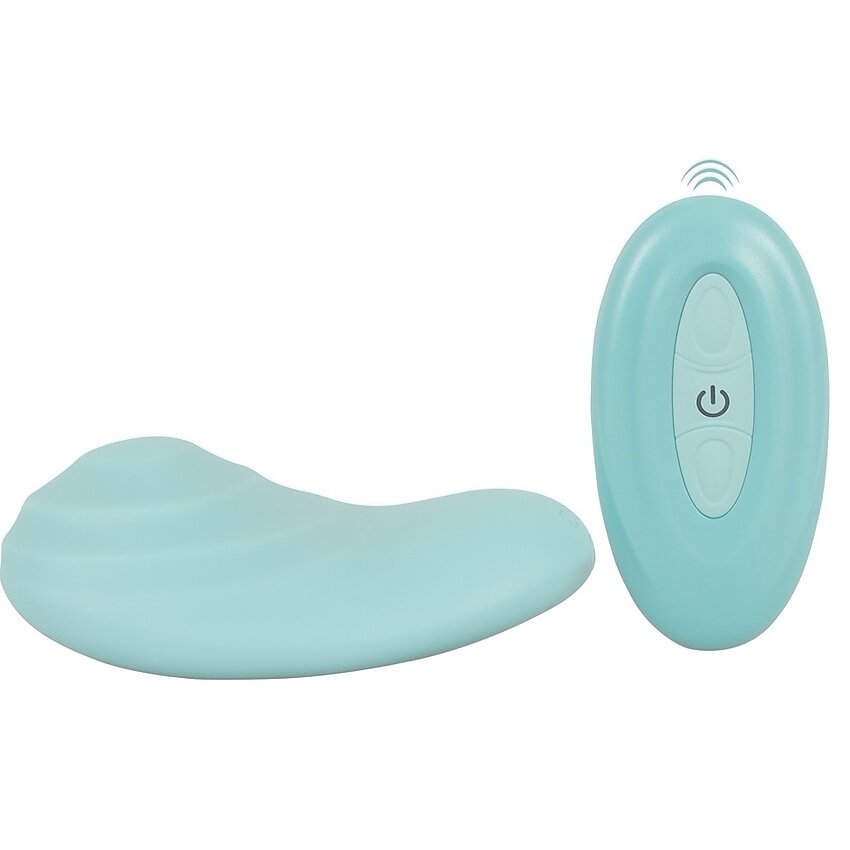cuties RC Panty - Vibrator Discret, 10 Moduri, Reîncărcabil Albastru