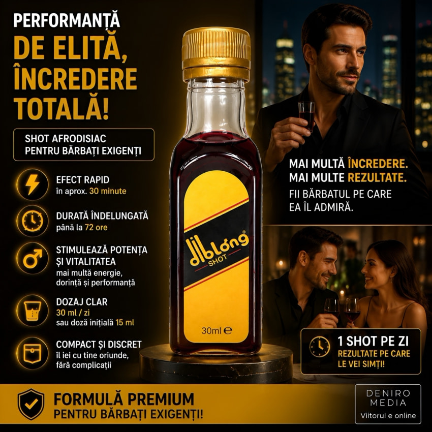 Diblong Shot Afrodiziac Bărbați 30 ml Potență Instant