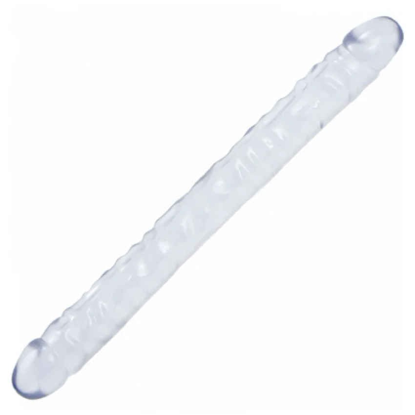 Dildo Crystal Jellies Double 18 Inch Transparent