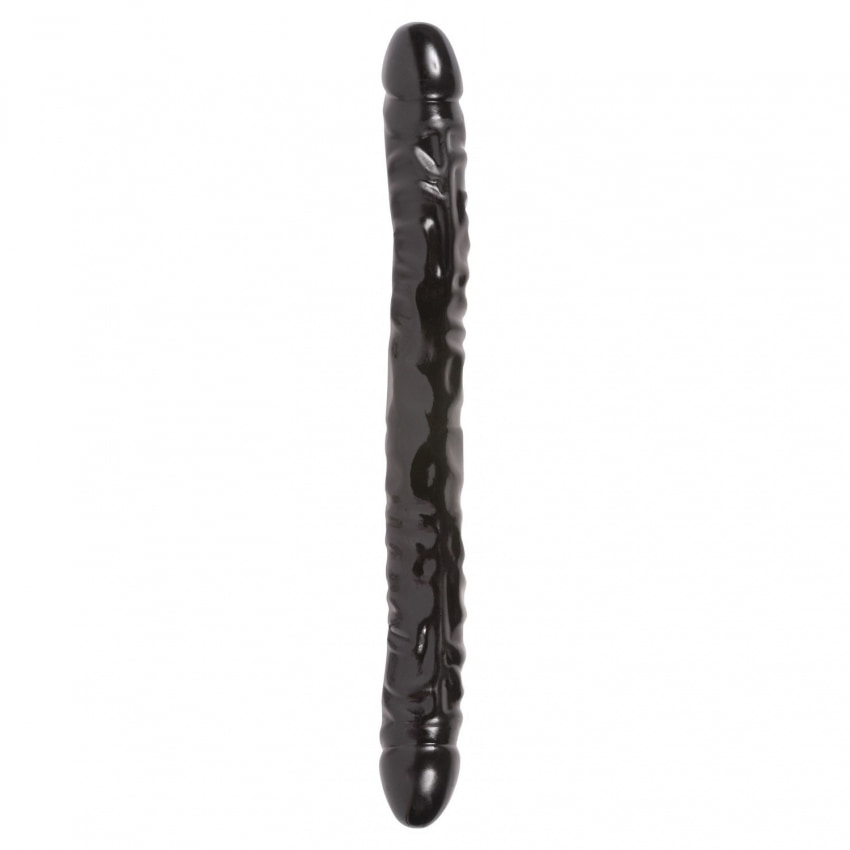 Dildo Double Header Veined Negru