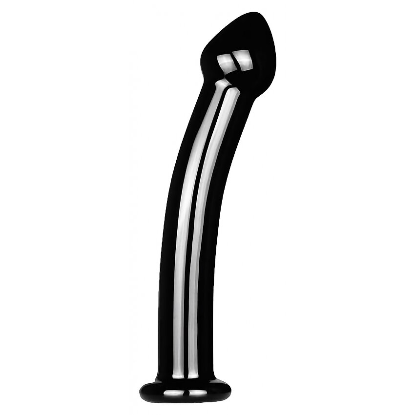 Dildo Just Fun Glass Romance 17cm Negru