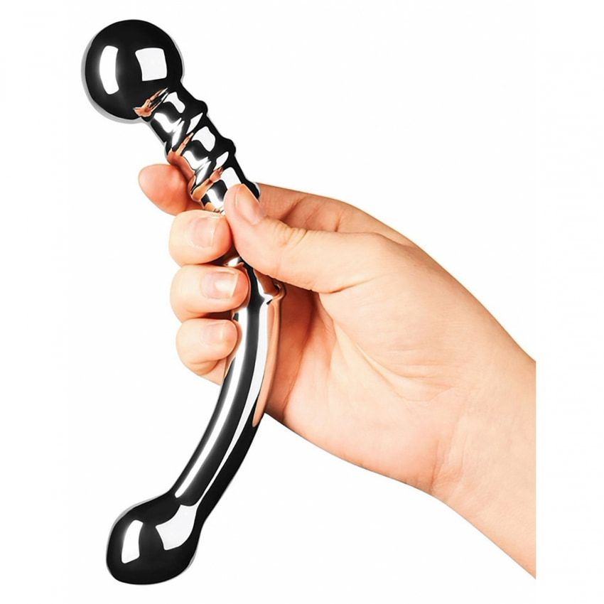 Dildo Metal Le Wand Stainless Steel Bow Argintiu