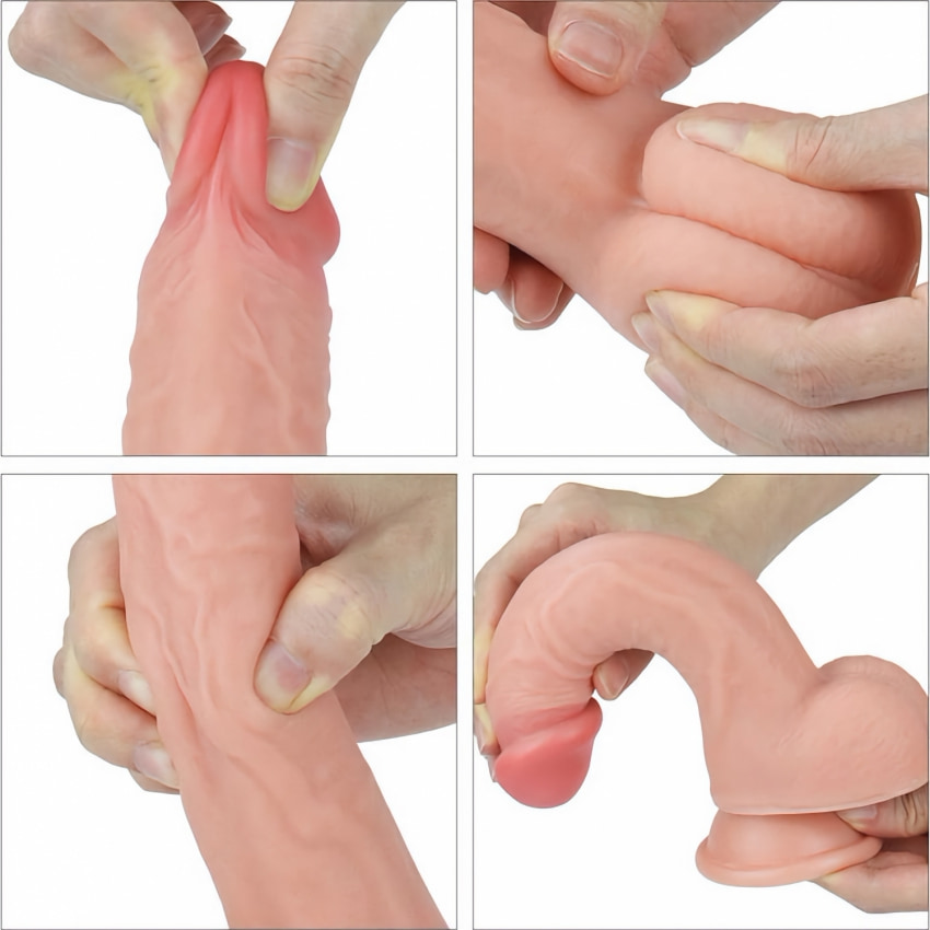 Dildo Realistic 20cm Dual-Layered