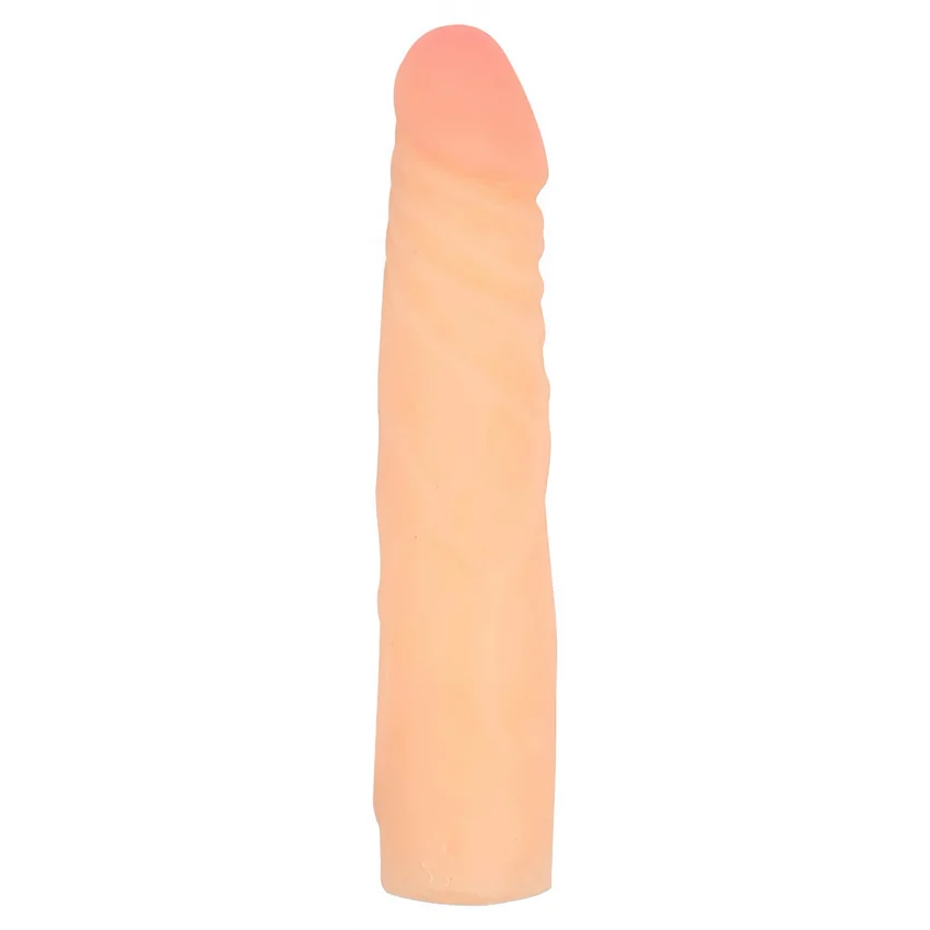 Dildo Realistic White Flexible Spine 19cm