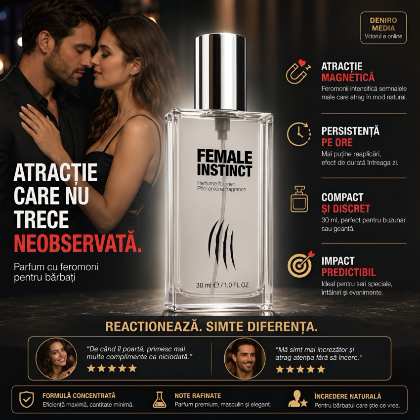Female Instinct cu Feromoni Pentru Bărbați 30 ml Seducție