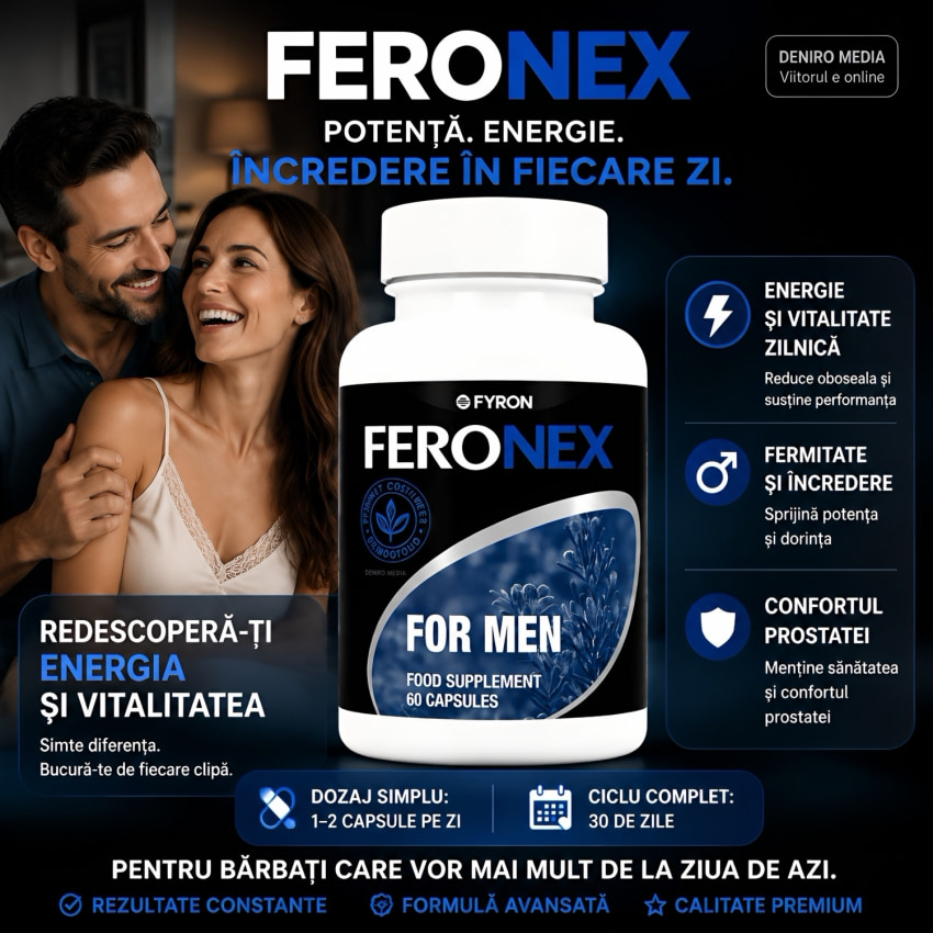 Feronex Tablete Vigoare Masculină și Energie Zilnică 60buc