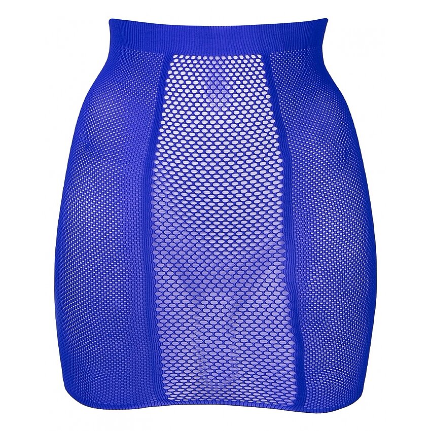 Fustă Le Désir High-Waist Fishnet Albastru S-L