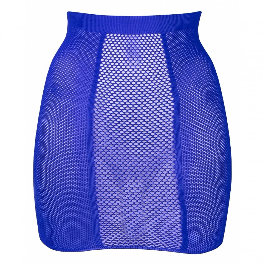 Fustă Le Désir High-Waist Fishnet Albastru S-L