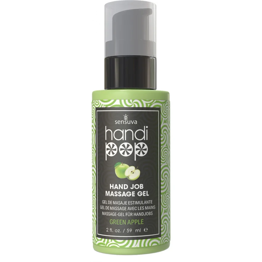 Gel Comestibil Masaj Sensuva HandiPop Măr Verde 59ml