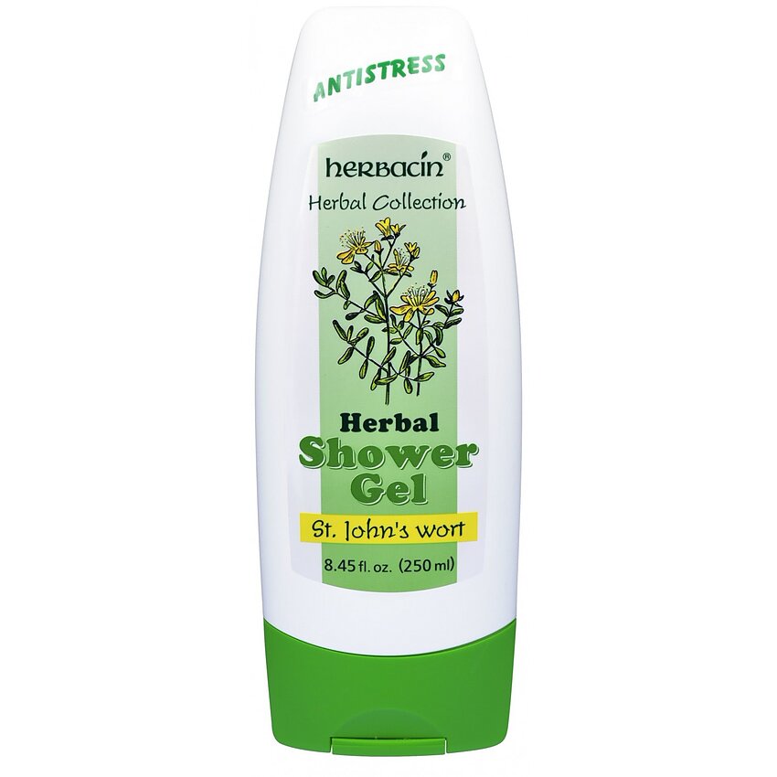 Gel duș și șampon, cu sunătoare, Herbacin, 250 ml