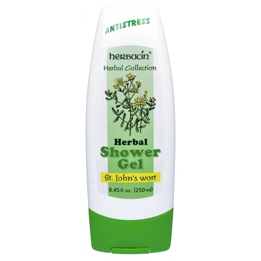 Gel duș și șampon, cu sunătoare, Herbacin, 250 ml