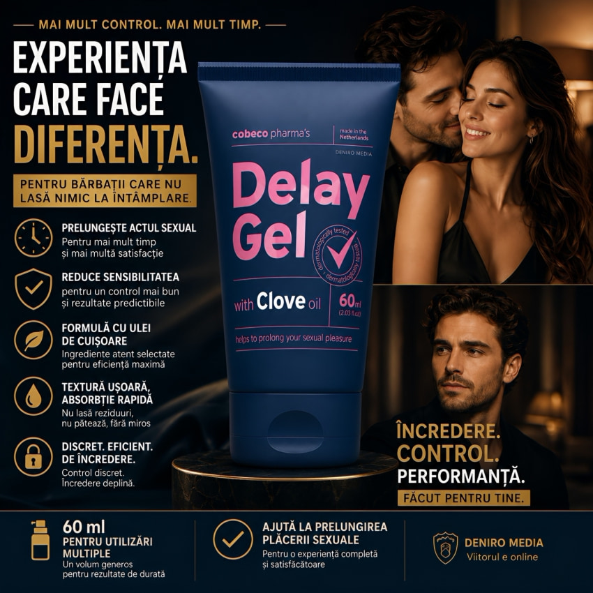 Gel Ejaculare înainte de vreme Control Discret 60ml