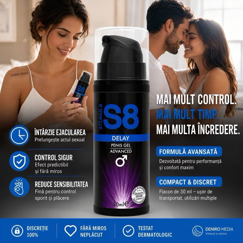 Gel Ejaculare Neașteptată S8 Delay Penis Gel 30ml