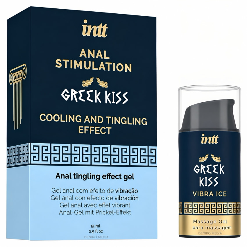 Gel Greek Kiss Relaxare Anală Efect Vibrație și Răcire 15ml
