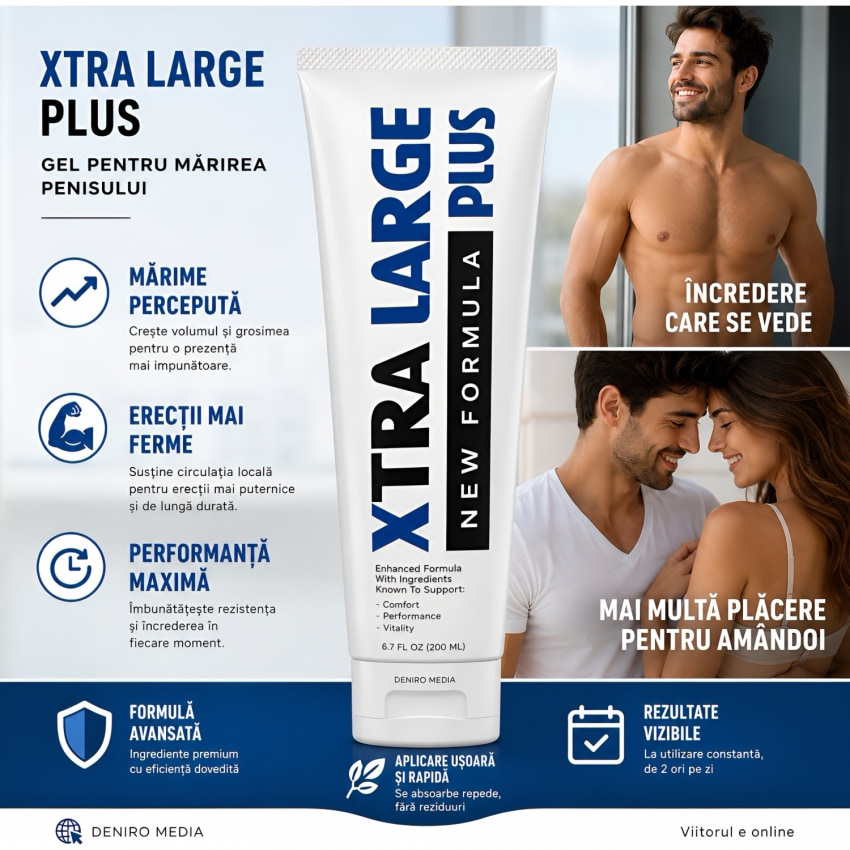 Gel Pentru Creștere Penis Xtra Large Plus 200ml