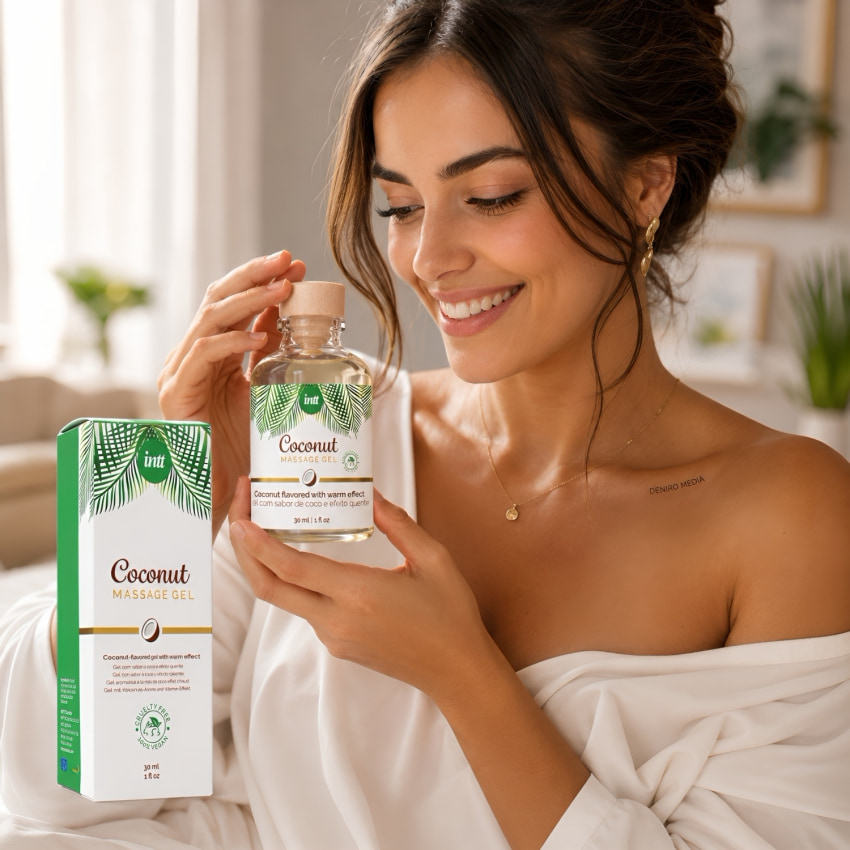 Gel Masaj Vegan Intt Cocos cu Efect încălzire 30ml