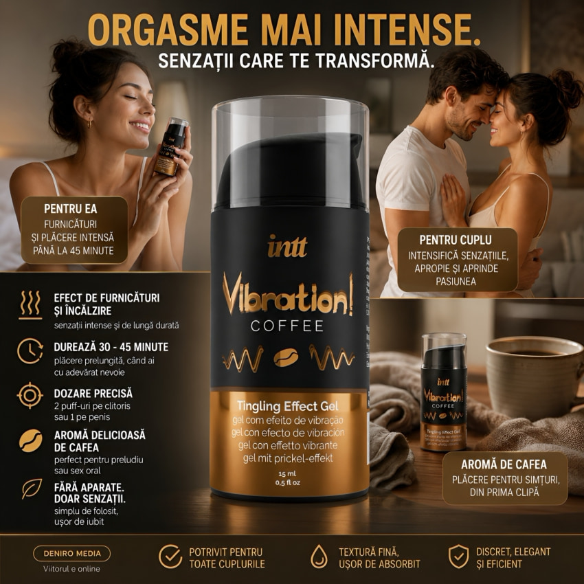 Gel Stârnire Vibration Coffee 15ml