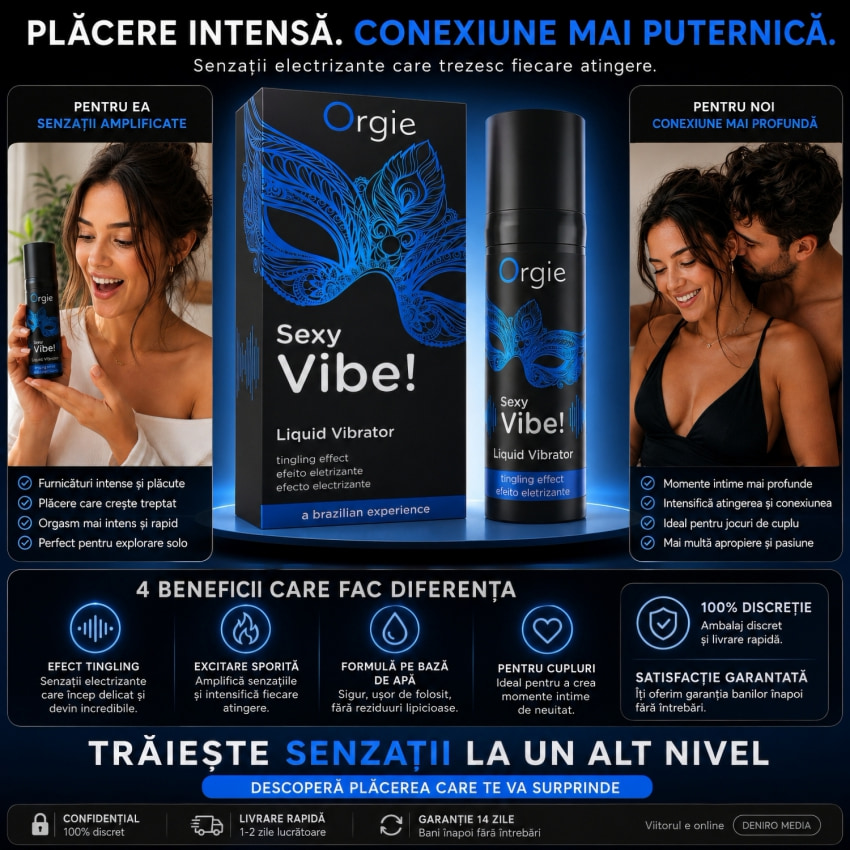 Gel Stimulant Orgasme Puternice Liquid Vibrator 15 ml