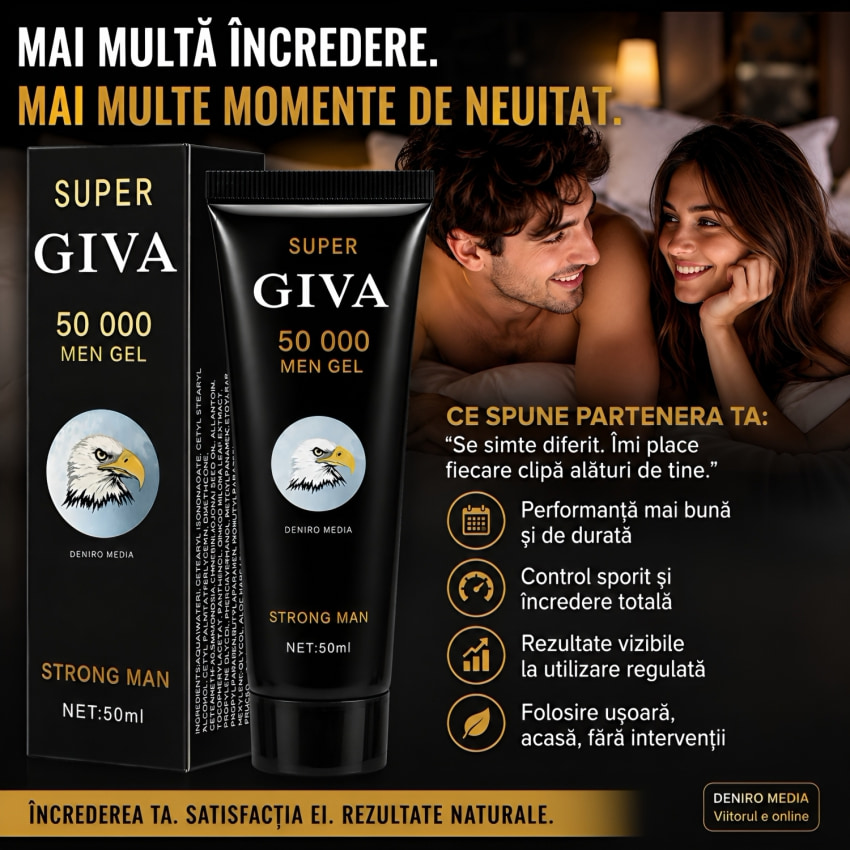 Gel Extra Giva 50000 Pentru Mărirea Penisului 50ml