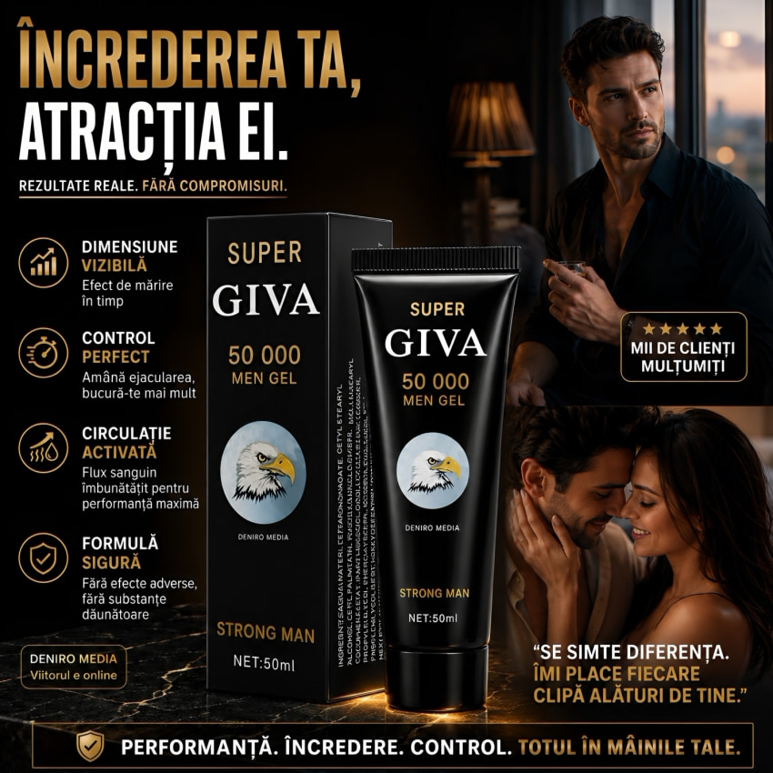 Gel Mega Giva 50000 Pentru Mărirea Membrului 50ml