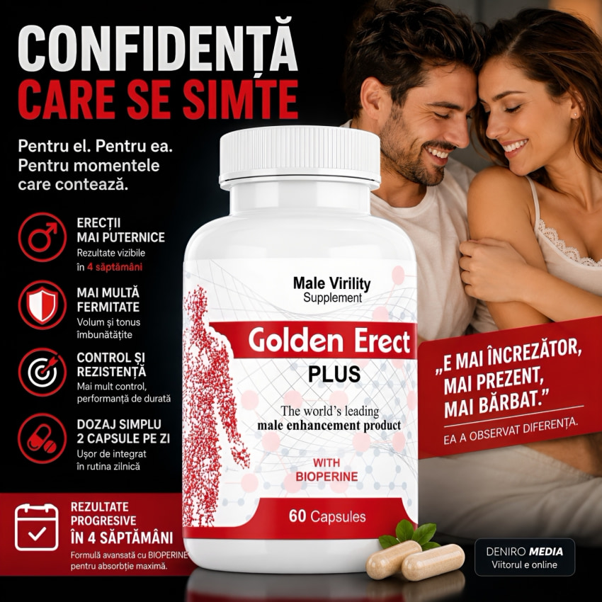 Golden Erect 60 Pastile Pentru Erecție și Volum Masculin 60buc