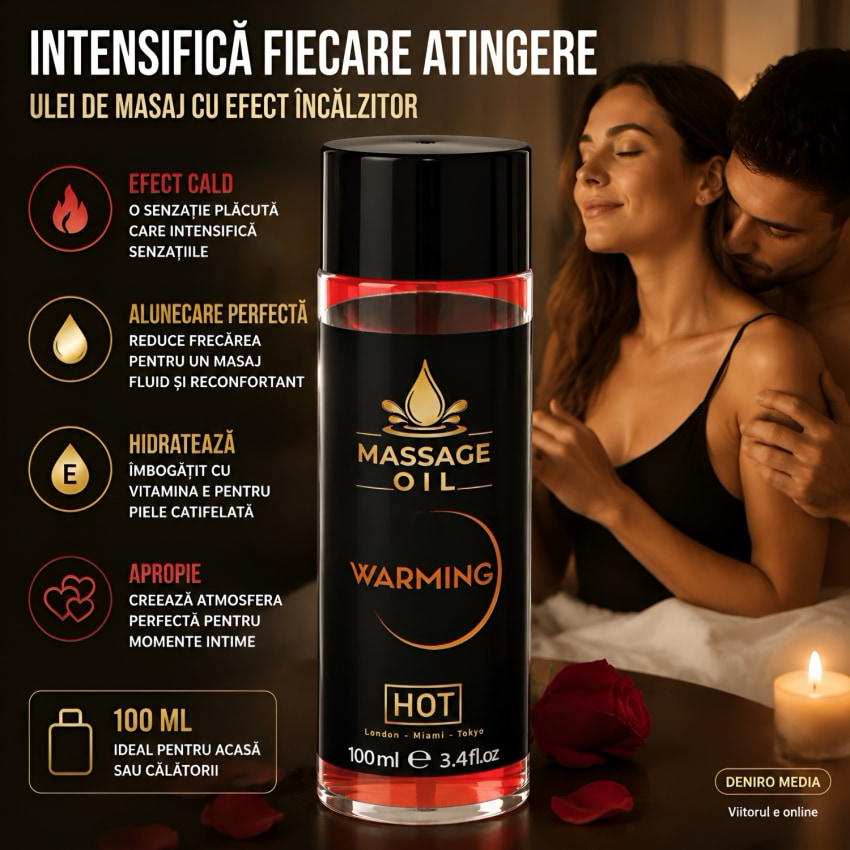 Hot Ulei De Frecție Warming 100 — 100 ml, Efect Încălzitor