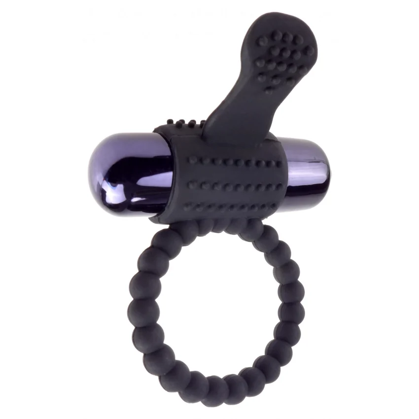 Inel cu Vibrații Fantasy C-Ringz Silicon Negru