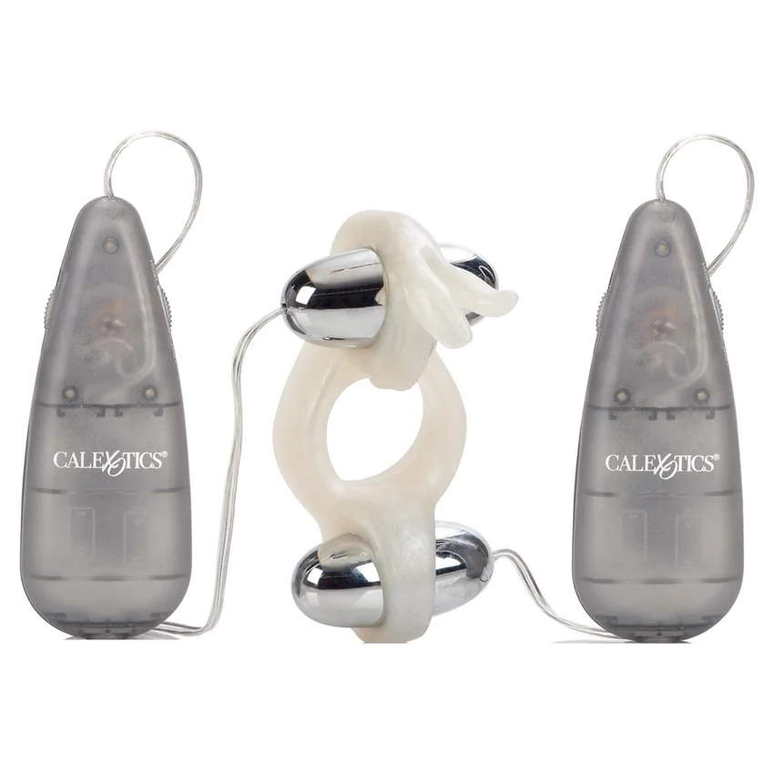 Inel Penis Dual Rocking Rabbit Transparent