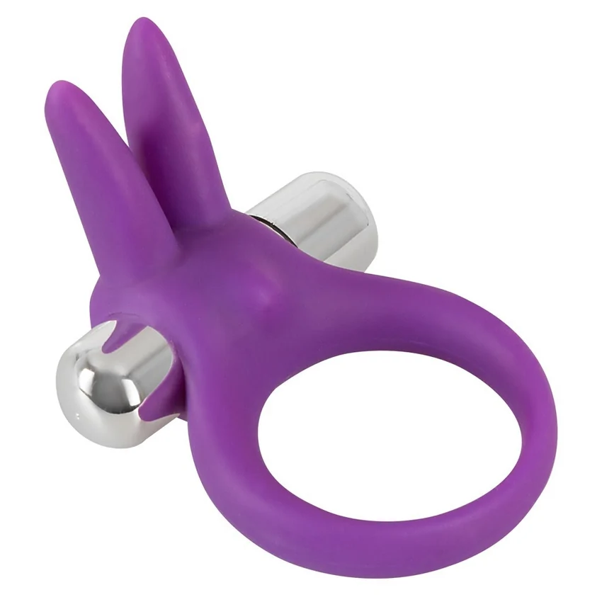Inel Pentru Penis Cu Vibrații Rabbit Mov
