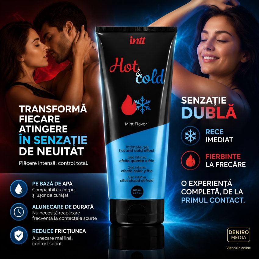 Lubrifiant Hot Cold Rezultat Dual Mentă 100ml
