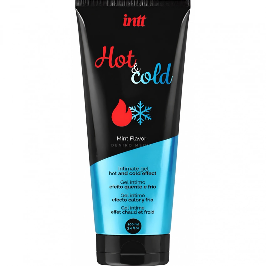 Intt Hot Cold Lubrifiant 100 ml cu Efect Dual Mentă