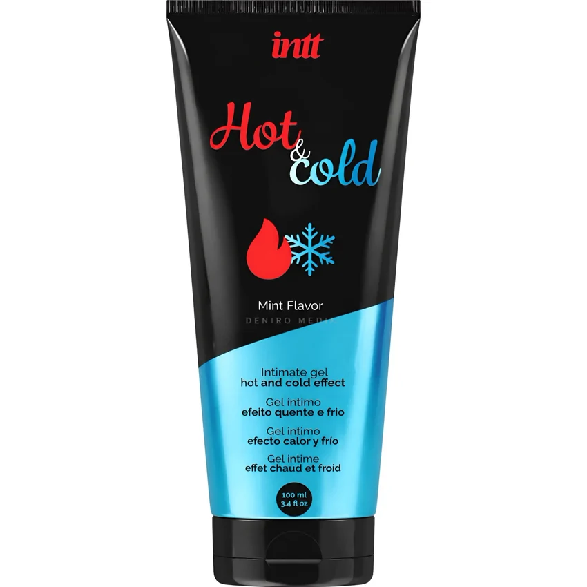 Intt Hot Cold Lubrifiant 100 ml cu Efect Dual Mentă