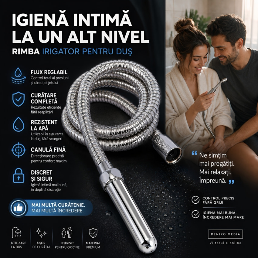 Irigator Intim Hose Argintiu