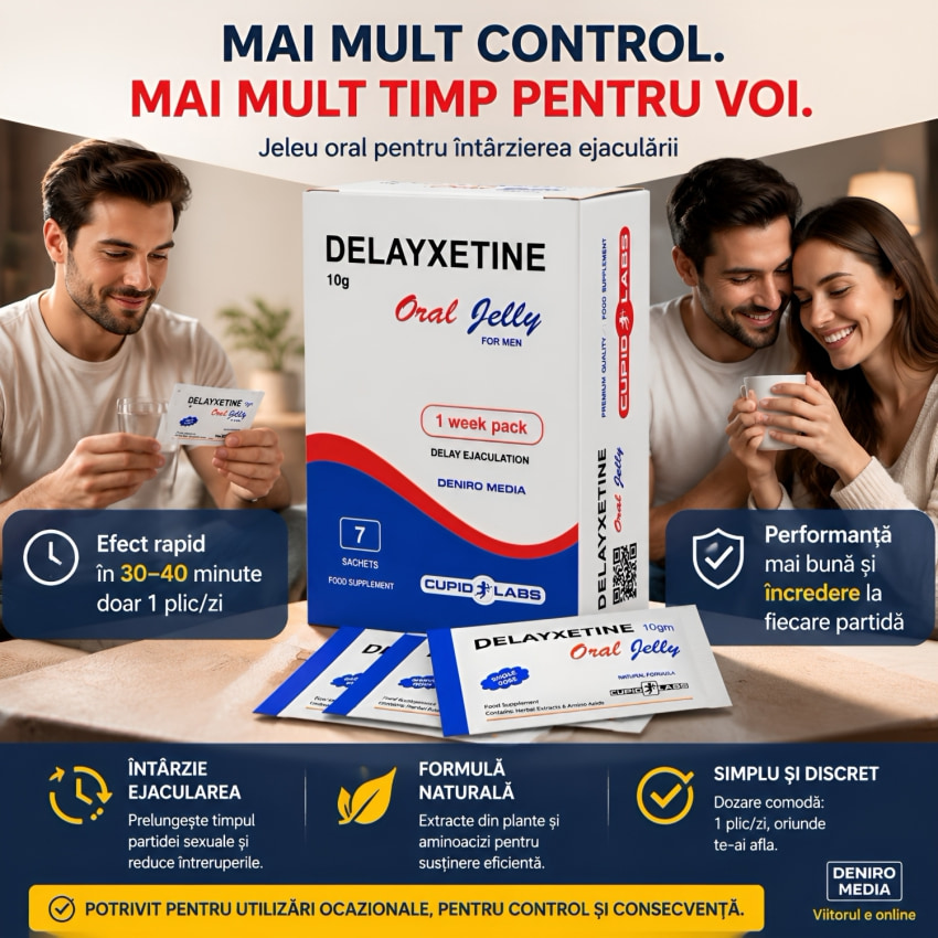 Jeleu Ejaculare Prematură Delayxetine 7 plicuri