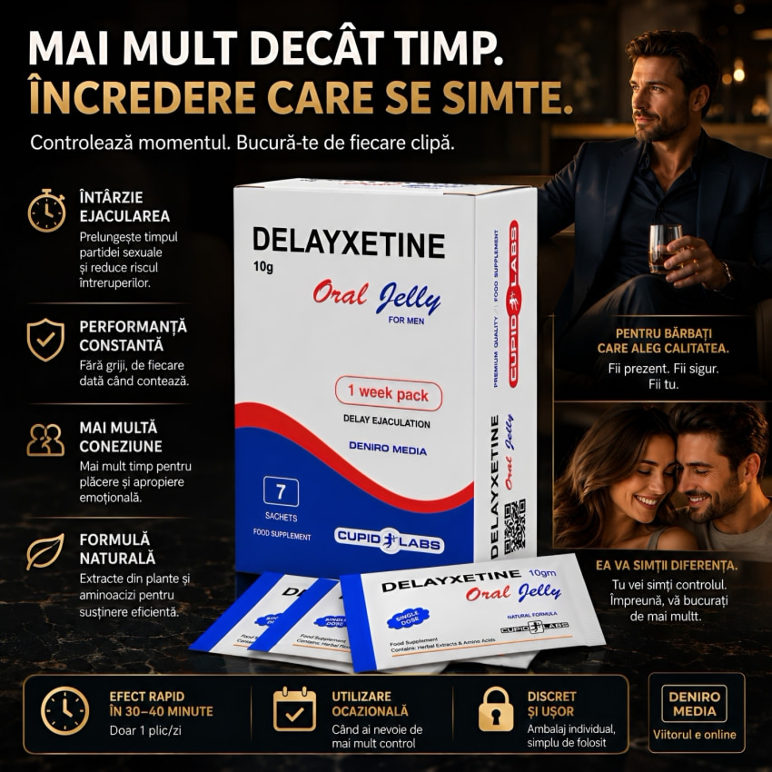 Jeleu Ejaculare Prea rapidă Delayxetine 7 plicuri