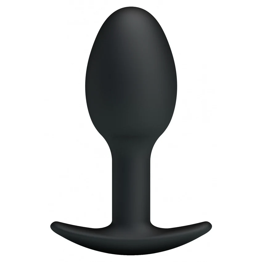 Anal Plug Cu Bilă Grea În Interior Negru