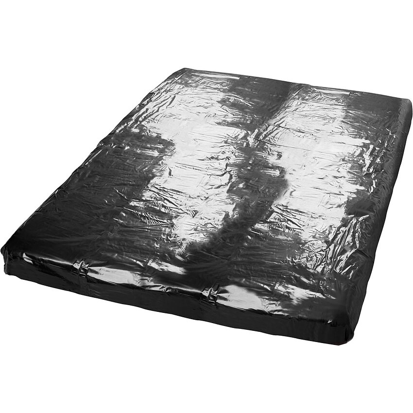 Lenjerie Vinil Lucioasă 2.2×2.2m – Fetish Collection Negru
