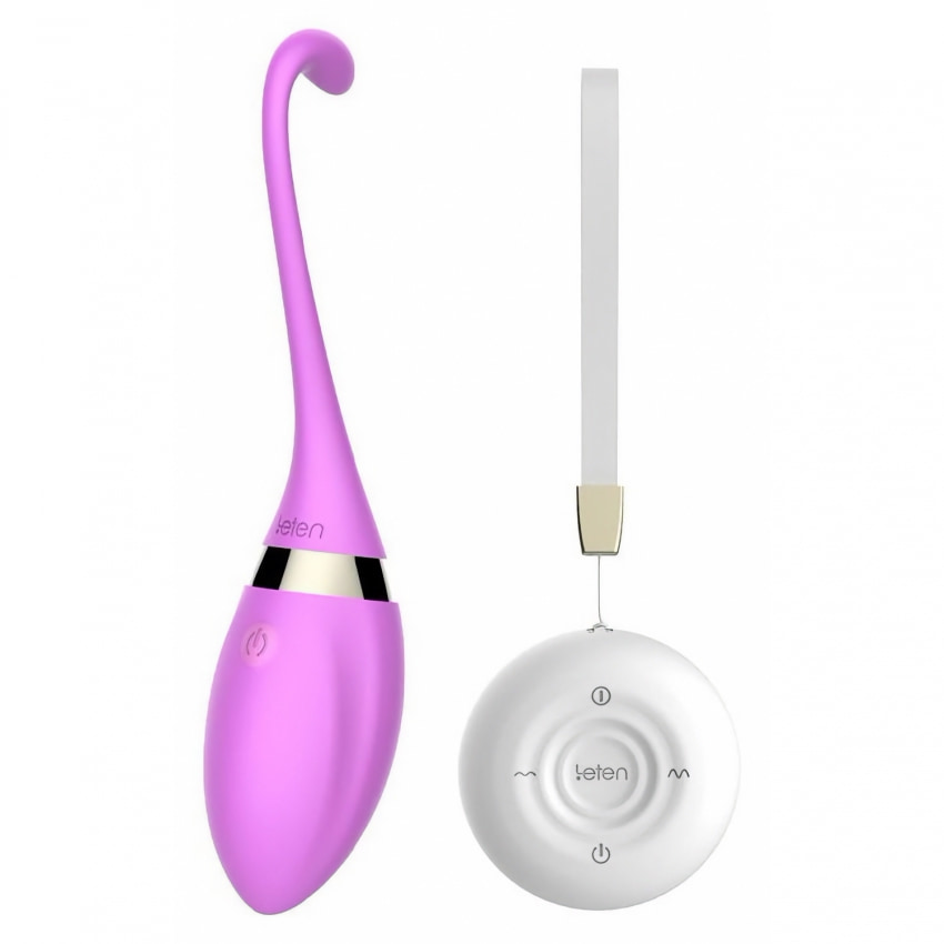Leten Cora Ou Vibrator Reîncărcabil cu Telecomandă Discret Mov