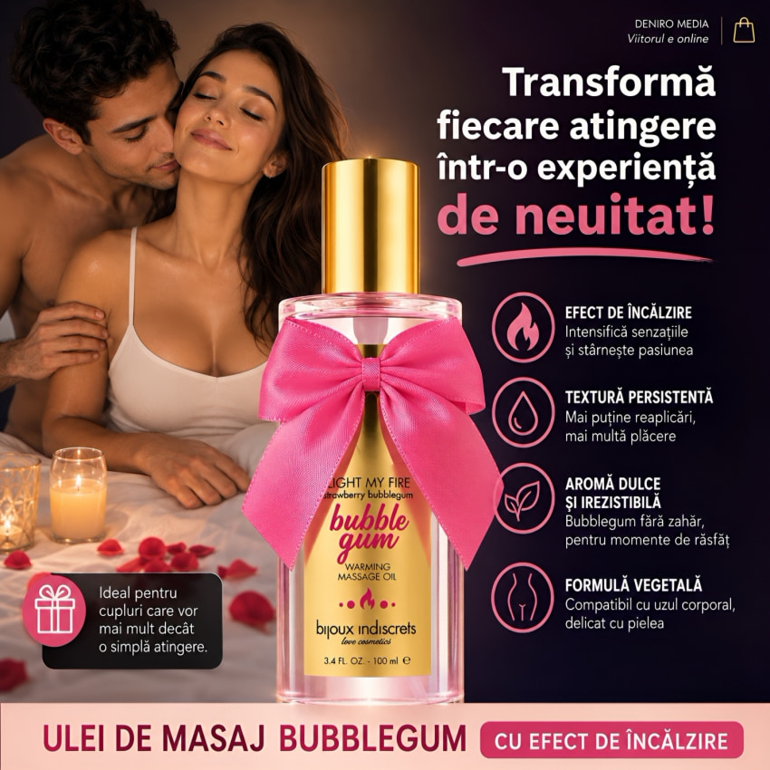 Light My Fire Ulei Masaj Bubblegum Bijoux Indiscrets