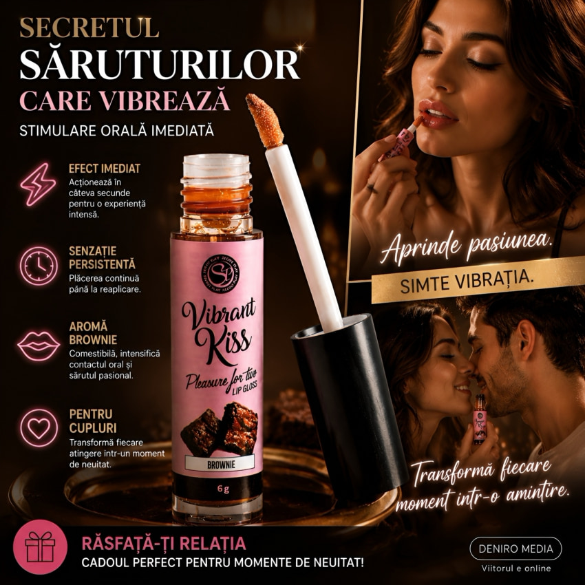 Lip Gloss Vibrant Kiss Brownie 6g