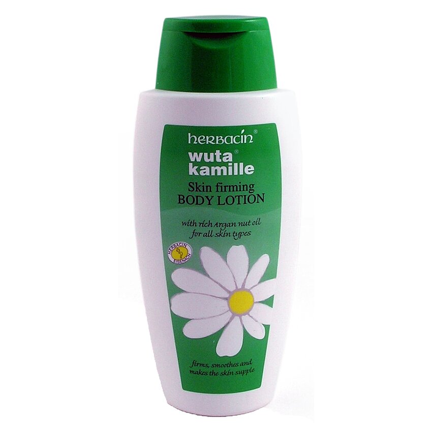 Loțiune tonifiere corp cu mușețel și argan, Herbacin, 400 ml