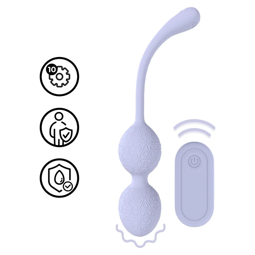 Loveline Kegel Vibrant — 10 Funcții, Reîncărcabil, Discret Mov