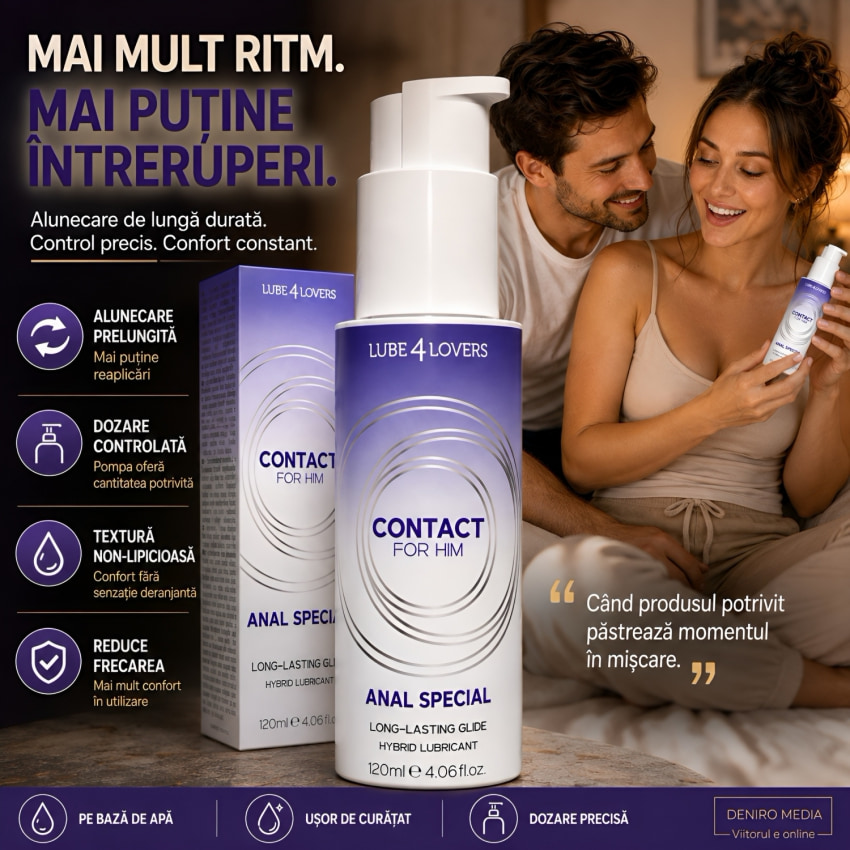 Lubrifiant Anal Hibrid 120 ml Glidare Lungă