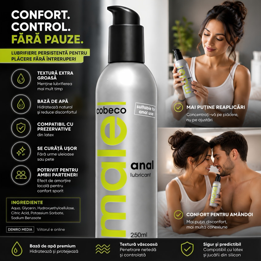 Lubrifiant Anal Male Cobeco 250ml