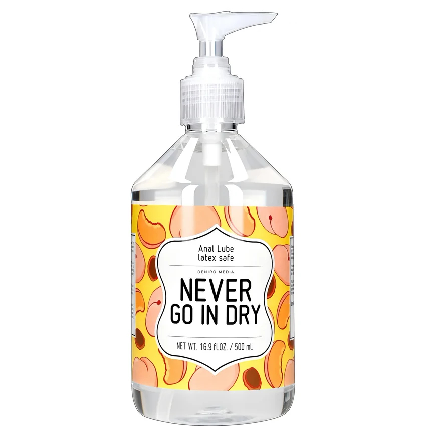 Lubrifiant Anal pe Bază de Apă Never Go In Dry 500 ml
