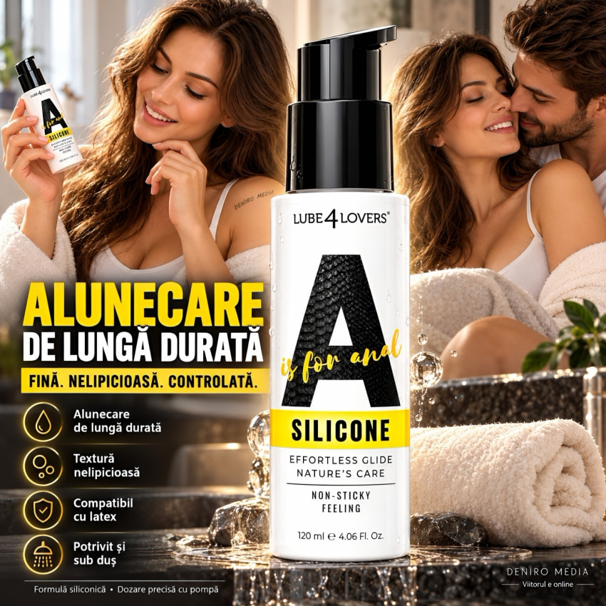 Lubrifiant Fin Siliconic pentru Penetrare Perirectală 120 ml