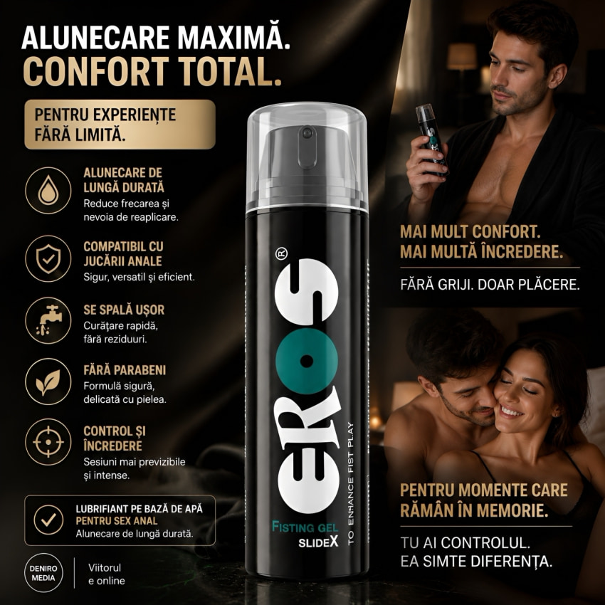 Lubrifiant Eros Action Distracție Cu Pumnul SlideX 200ml