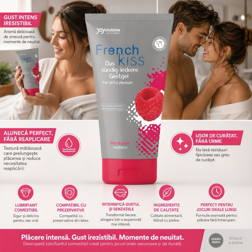 Lubrifiant Frenchkiss Mireasmă Raspberry 75 ml